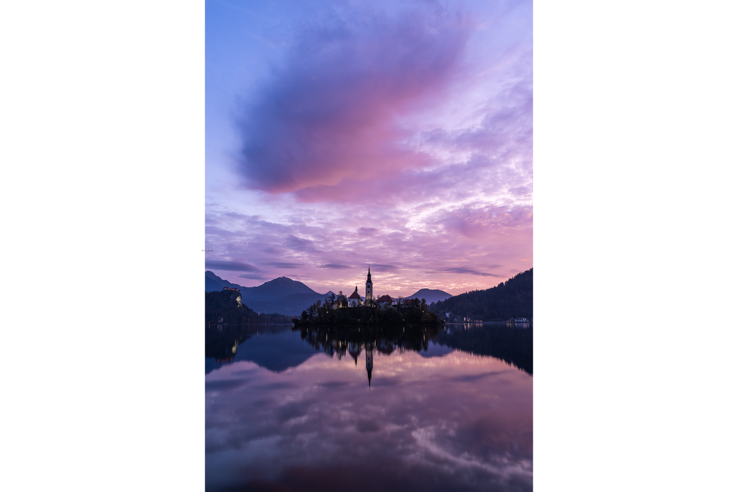 Lake Bled at sunrise, Slovenia