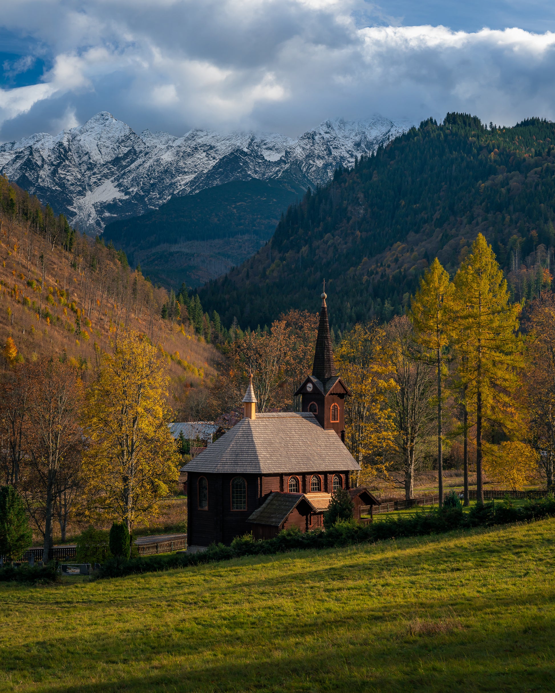An orthodox church at the foot of the High Tatras, in Slovakia