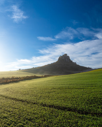 Spis Castle at sunrise, in Autumn